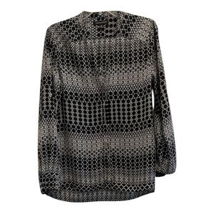 Banana Republic- women’s Black and White Geometric Women's Top- size medium